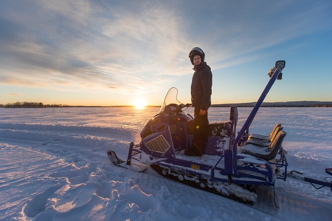Snowmobile Safari into the Wilderness, Apukka Resort Rovaniemi - Getting ready for the snowmobile