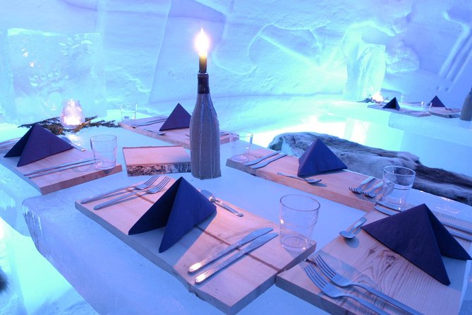 SnowVillage Visit with Entrance Tickets - Coffee, tea, and a drink at the Ice Bar