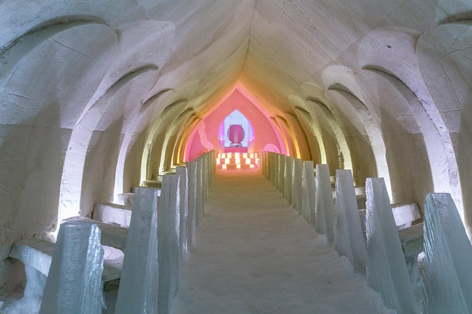 To the Kingdom of Snow and Ice – Full day snowmobile safari to ice hotel - Riding through forests, frozen water, and open snow