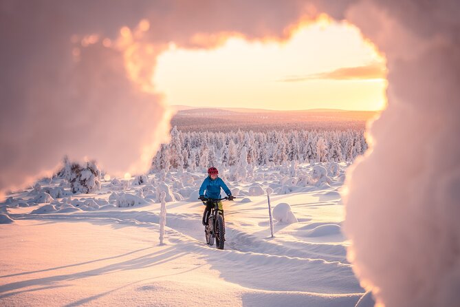 Winter afternoon group Ride in Saariselkä - Riding toward Urho Kekkonen National Park