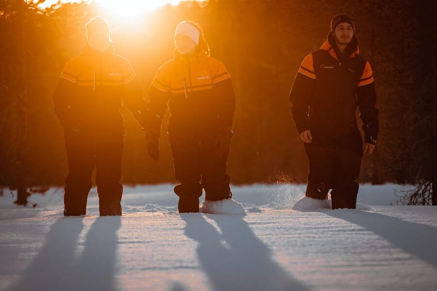 Ylläs: Forest Hike with Snowshoes - Following the boreal forest route